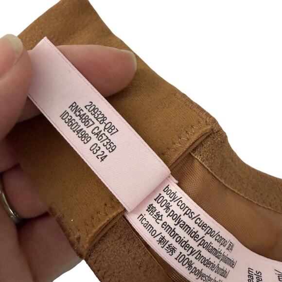 Victoria's Secret Dream Angels Lightly-Lined Lace Demi Bra Chocolatey Lace 36DD - Picture 6 of 8